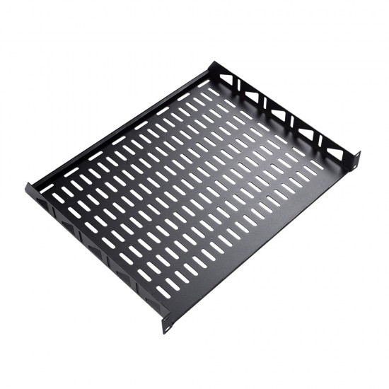 Fixed Rack Shelf with Vented Panel - Cantilever Slab 1U