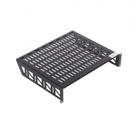Fixed Rack Shelf with Vented Panel - Cantilever Slab 2U